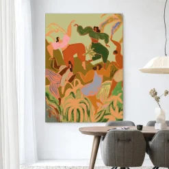 Urban Cotton Wandkleden|Wandkleed Spring Frolic in maat en frame naar keuze