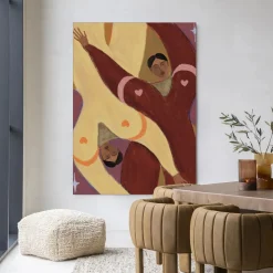 Urban Cotton Wandkleden|Wandkleed Stargazing in maat en frame naar keuze