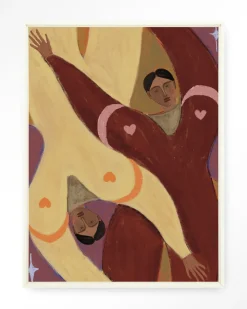 Urban Cotton Wandkleden|Wandkleed Stargazing in maat en frame naar keuze