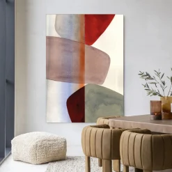 Urban Cotton Wandkleden|Wandkleed Stones in maat en frame naar keuze