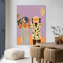 Urban Cotton Wandkleden|Wandkleed Sun & Moon in maat en frame naar keuze