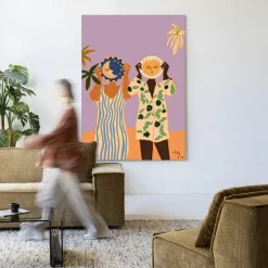 Urban Cotton Wandkleden|Wandkleed Sun & Moon in maat en frame naar keuze