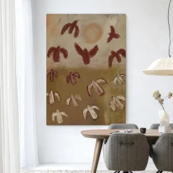 Urban Cotton Wandkleden|Wandkleed Sunbirds in maat en frame naar keuze