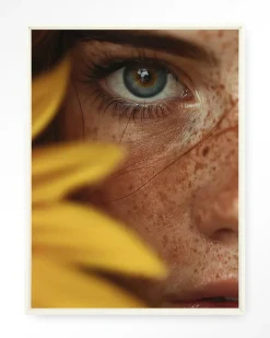 Urban Cotton Wandkleden|Wandkleed Sunflower in maat en frame naar keuze