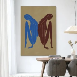 Urban Cotton Wandkleden|Wandkleed Sync Motion in maat en frame naar keuze