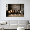 Urban Cotton Wandkleden|Wandkleed The Chicken Barn in maat en frame naar keuze