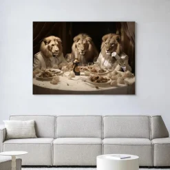 Urban Cotton Wandkleden|Wandkleed The Gentlelions Club in maat en frame naar keuze