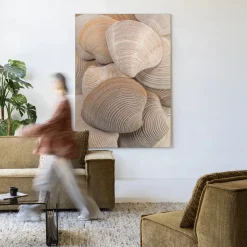 Urban Cotton Wandkleden|Wandkleed Tijdloze Rust: Samen in maat en frame naar keuze