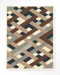 Urban Cotton Wandkleden|Wandkleed Timber in maat en frame naar keuze