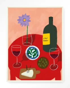 Urban Cotton Wandkleden|Wandkleed Tinto Evening in maat en frame naar keuze