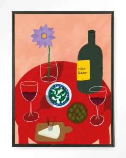 Urban Cotton Wandkleden|Wandkleed Tinto Evening in maat en frame naar keuze