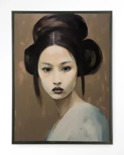 Urban Cotton Wandkleden|Wandkleed Tsuru in maat en frame naar keuze