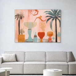 Urban Cotton Wandkleden|Wandkleed Tunesian Samba in maat en frame naar keuze