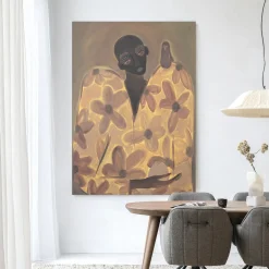 Urban Cotton Wandkleden|Wandkleed Twins in maat en frame naar keuze