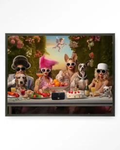 Urban Cotton Wandkleden|Wandkleed Uptown Table in maat en frame naar keuze