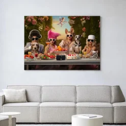 Urban Cotton Wandkleden|Wandkleed Uptown Table in maat en frame naar keuze