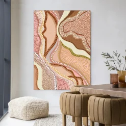 Urban Cotton Wandkleden|Wandkleed Vague in maat en frame naar keuze