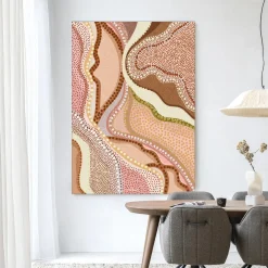 Urban Cotton Wandkleden|Wandkleed Vague in maat en frame naar keuze