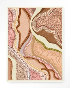 Urban Cotton Wandkleden|Wandkleed Vague in maat en frame naar keuze