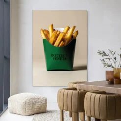 Urban Cotton Wandkleden|Wandkleed Veneta Fries in maat en frame naar keuze