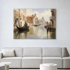 Urban Cotton Wandkleden|Wandkleed Venice in maat en frame naar keuze