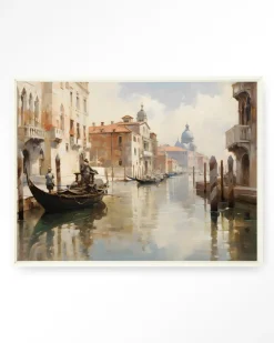 Urban Cotton Wandkleden|Wandkleed Venice in maat en frame naar keuze
