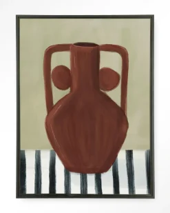 Urban Cotton Wandkleden|Wandkleed Vivid Vase 10 in maat en frame naar keuze