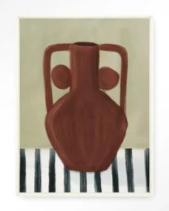 Urban Cotton Wandkleden|Wandkleed Vivid Vase 10 in maat en frame naar keuze