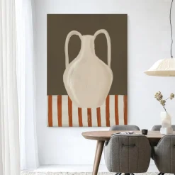 Urban Cotton Wandkleden|Wandkleed Vivid Vase 06 in maat en frame naar keuze