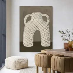 Urban Cotton Wandkleden|Wandkleed Vivid Vase 05 in maat en frame naar keuze