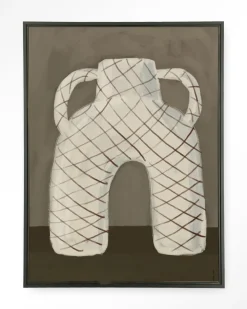 Urban Cotton Wandkleden|Wandkleed Vivid Vase 05 in maat en frame naar keuze