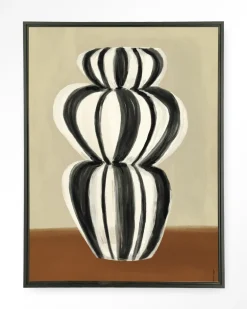 Urban Cotton Wandkleden|Wandkleed Vivid Vase 03 in maat en frame naar keuze