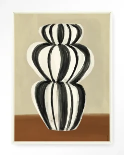 Urban Cotton Wandkleden|Wandkleed Vivid Vase 03 in maat en frame naar keuze