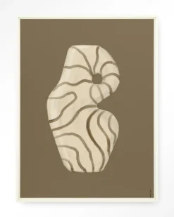 Urban Cotton Wandkleden|Wandkleed Vivid Vase 09 in maat en frame naar keuze