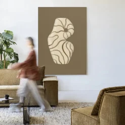 Urban Cotton Wandkleden|Wandkleed Vivid Vase 09 in maat en frame naar keuze