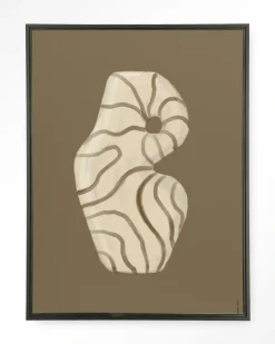 Urban Cotton Wandkleden|Wandkleed Vivid Vase 09 in maat en frame naar keuze