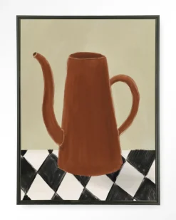 Urban Cotton Wandkleden|Wandkleed Vivid Vase 02 in maat en frame naar keuze