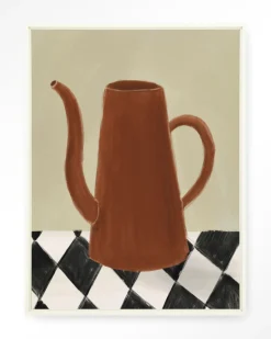 Urban Cotton Wandkleden|Wandkleed Vivid Vase 02 in maat en frame naar keuze