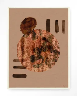 Urban Cotton Wandkleden|Wandkleed Wabi-Sabi Lifelines in maat en frame naar keuze