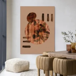 Urban Cotton Wandkleden|Wandkleed Wabi-Sabi Lifelines in maat en frame naar keuze