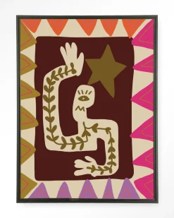 Urban Cotton Wandkleden|Wandkleed Wave in maat en frame naar keuze