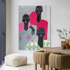 Urban Cotton Wandkleden|Wandkleed We Are Family in maat en frame naar keuze