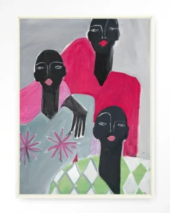 Urban Cotton Wandkleden|Wandkleed We Are Family in maat en frame naar keuze