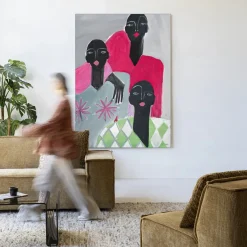 Urban Cotton Wandkleden|Wandkleed We Are Family in maat en frame naar keuze