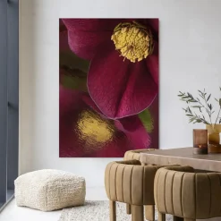 Urban Cotton Wandkleden|Wandkleed Weerspiegeling Van Een Kerstroos in maat en frame naar keuze