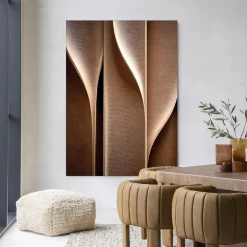 Urban Cotton Wandkleden|Wandkleed Whispering Curves in maat en frame naar keuze