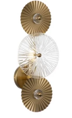 Richmond Interiors Wandlampen|Wandlamp Aidan 45cm, kleur Brushed gold