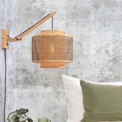 GOOD&MOJO Wandlampen|Wandlamp Bhutan 40cm, Bamboe Naturel