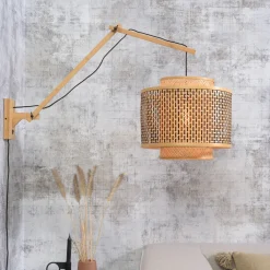 GOOD&MOJO Wandlampen|Wandlamp Bhutan 40cm, Bamboe Naturel