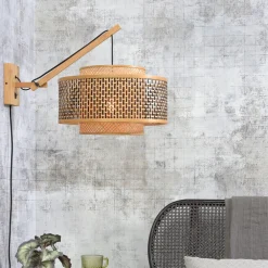 GOOD&MOJO Wandlampen|Wandlamp Bhutan 50cm, Bamboe Naturel